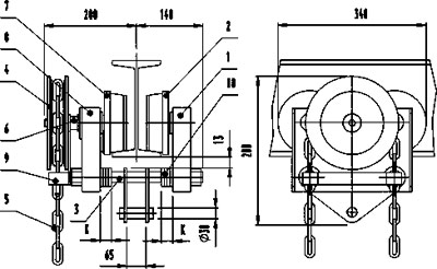 Рис.2. Схема кошки 3,2Б