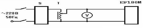 Электрическая схема измерителя ЕР-180