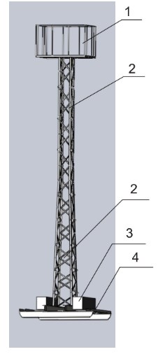 Схема вышки осветительной